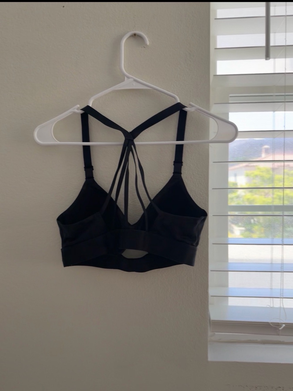 Victoria's Secret Black Strappy Sports Bralet